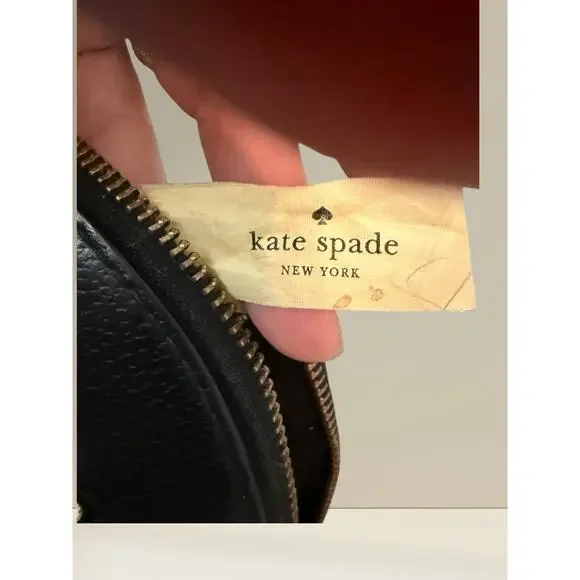 NWOT Kate Spade New York Black Pebbled Leather Satchel Crossbody - Picture 11 of 12